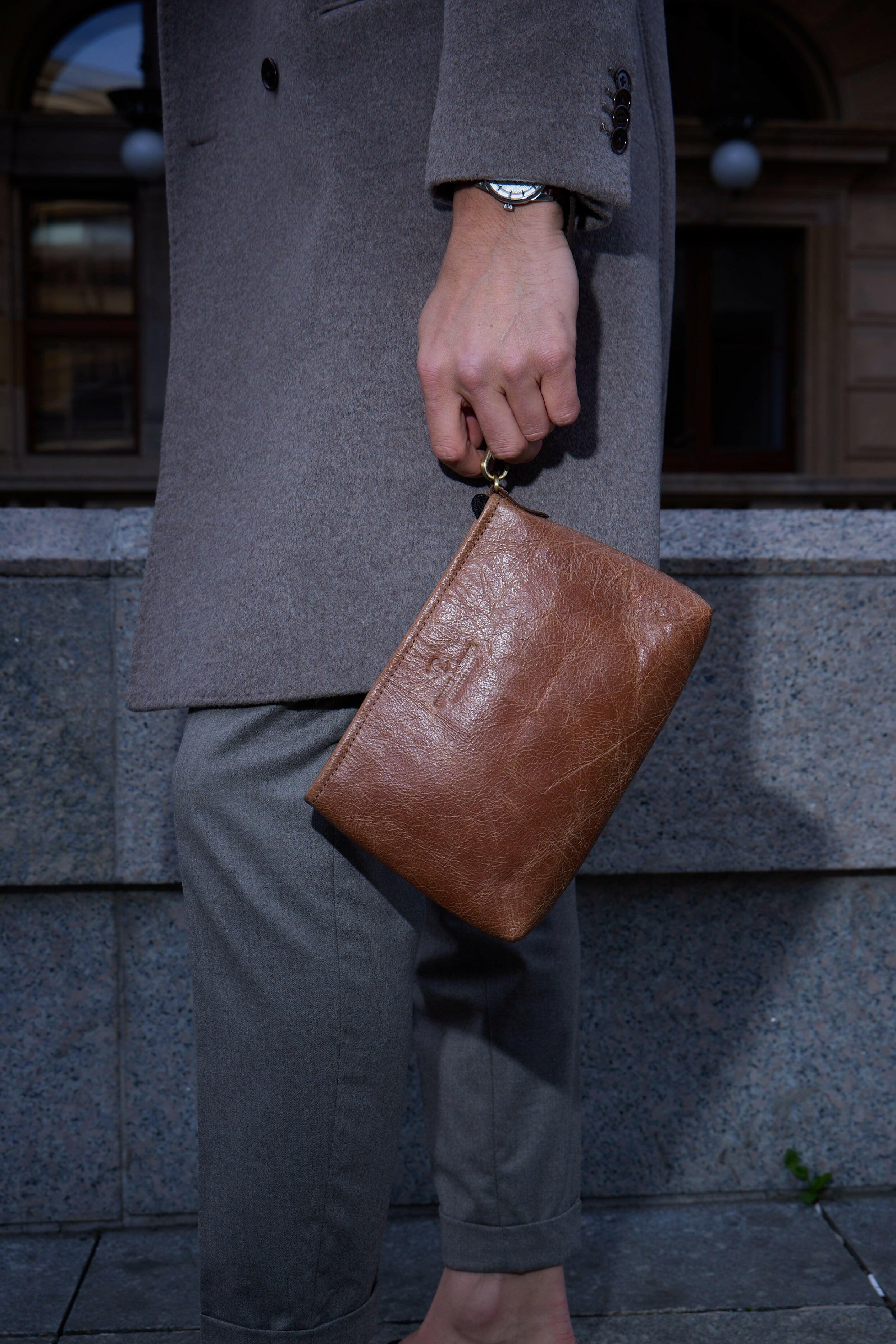 Mens Pouch With Handel