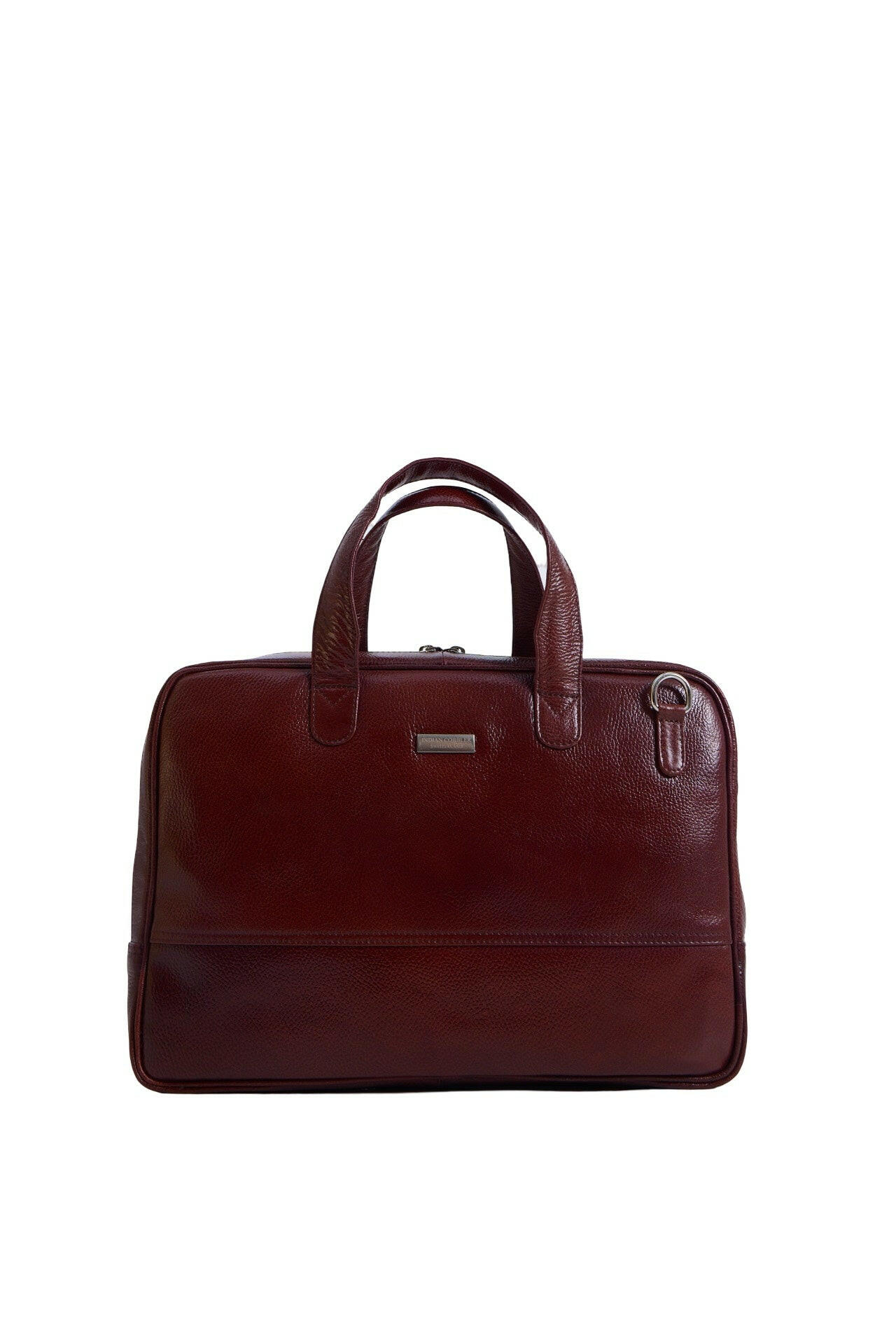 Classic Burgundy leather briefcase für Frauen