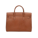 The Alvoro Cow Saffiano Unisex Bag Cognac PREORDER -Delivery Time Two Weeks