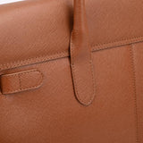 The Alvoro Cow Saffiano Unisex Bag Cognac PREORDER -Delivery Time Two Weeks