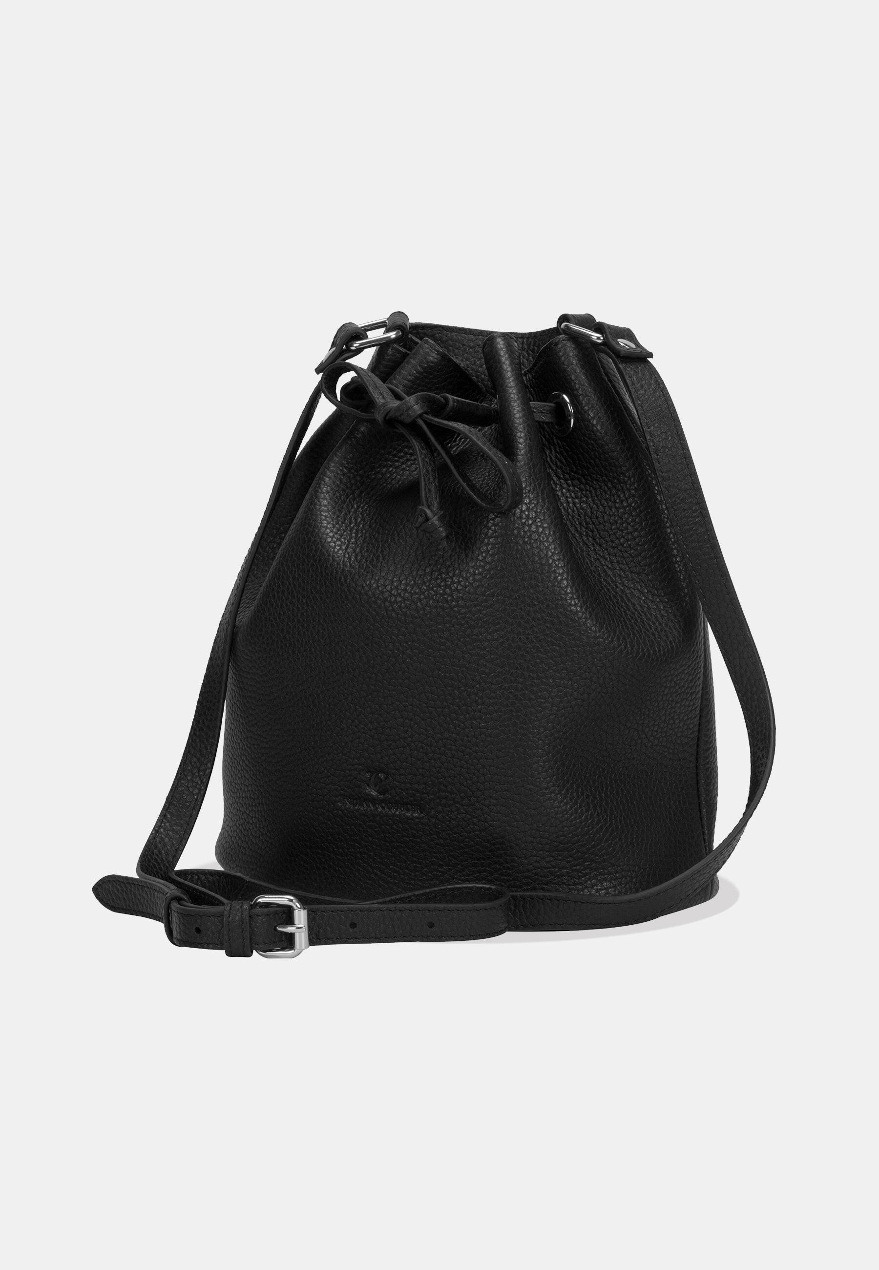 Brinda Genuine Leather Bucket Bag