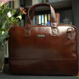 Business Briefcase in Burgundy Color